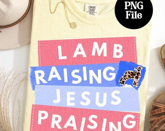 Lambs and Jesus PNG: County Fair Americana Sheep Digital Graphic, Southdown Sublimation Download