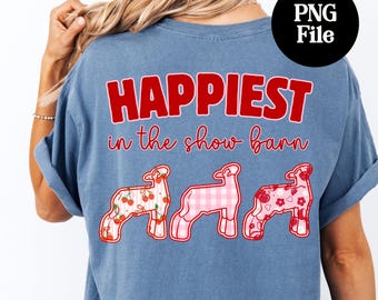 Pink Coquette Lamb PNG: County Fair Sheep Digital Graphic, Southdown Sublimation Instant Download