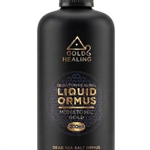 Gold Healing Liquid Ormus Monatomic Gold 200ml, White Liquid Mineral Formula, 80+ Trace Minerals, Ancient Mineral Salts Wellness Ritual bild 1