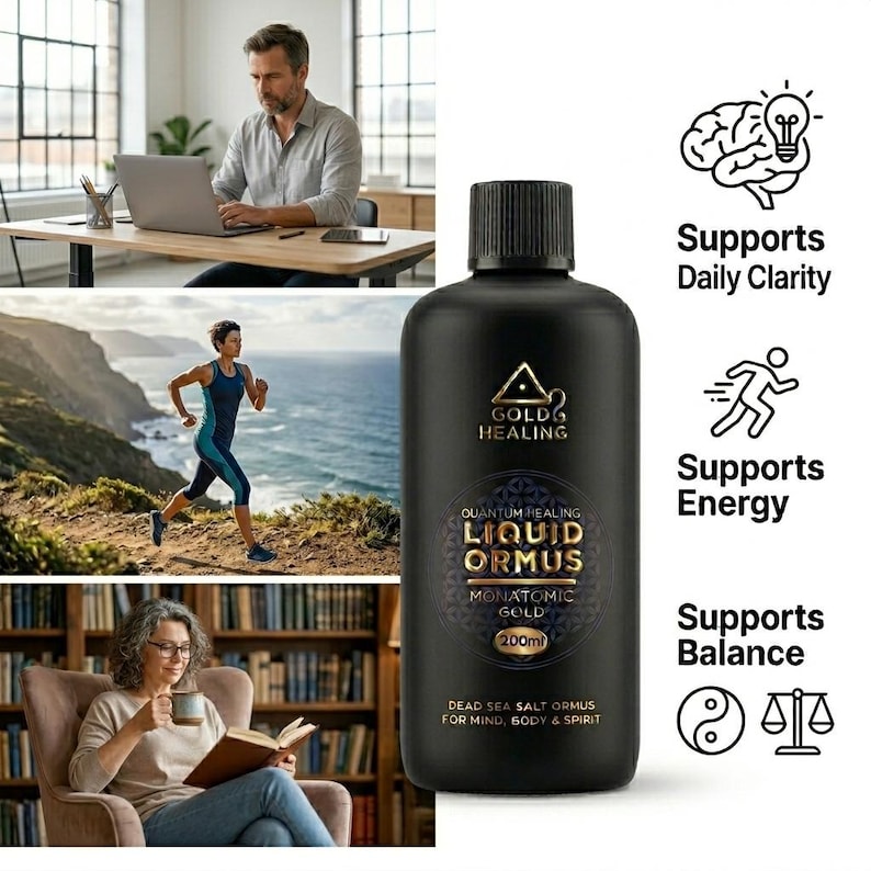 Gold Healing Liquid Ormus Monatomic Gold 200ml, White Liquid Mineral Formula, 80+ Trace Minerals, Ancient Mineral Salts Wellness Ritual bild 8