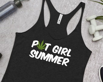 Pot Girl Summer Tank Top, Mary Jane Women's Shirt, Marijuana Women Shirt, Hot Girl Summer Funny Tank Top