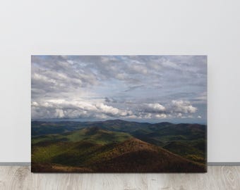 Brasstown Bald Appalachian Mountains Gallery Wrap Art Print | North Georgia Digital Film Photography | Nature Wall Decor