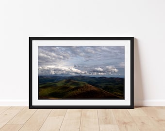Appalachian Mountains Brasstown Bald Framed Art Print | North Georgia Digital Film Photography | Nature Wall Art