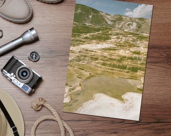 Mammoth Hot Springs Fine Art Print | Yellowstone National Park Wyoming 35mm Film Photography | Nature Wall Art