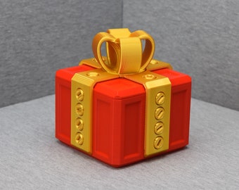 3D-geprinte grapgeschenkdoos met schroeven, grapcadeau