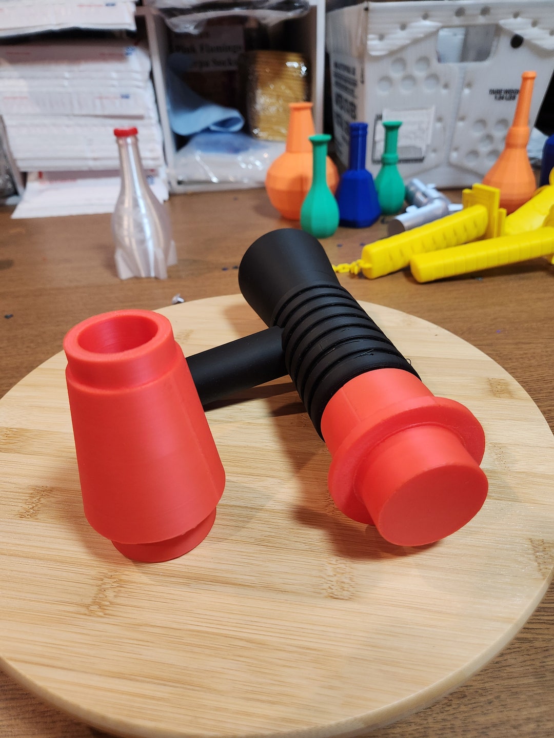 Life Size Building Block Classic Blaster 3D Printed Megaphone Blaster
