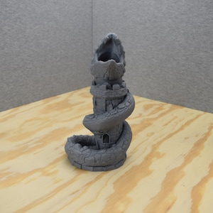 Dice Tower - unique 3D printed DnD gift for tabletop games. Dragon dice tower. DnD accessories. Tall Dice Tower, Big Dice Tower, RPG Dice
