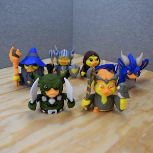 DND Ducks - Dungeon and Dragons inspired Ducks - Fun DND Display Items - DND Gift Ideas for Anyone - Tabletop Role Playing Game Accessories