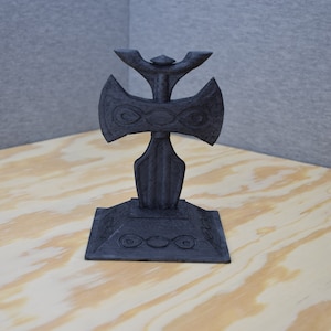 Replica heiligdom van Talos | Verzamelobject Skyrim Elder Scrolls V Lore | 3D-geprint Scandinavisch standbeeld | Aanbidding van talos | Amulet of Talos Prop