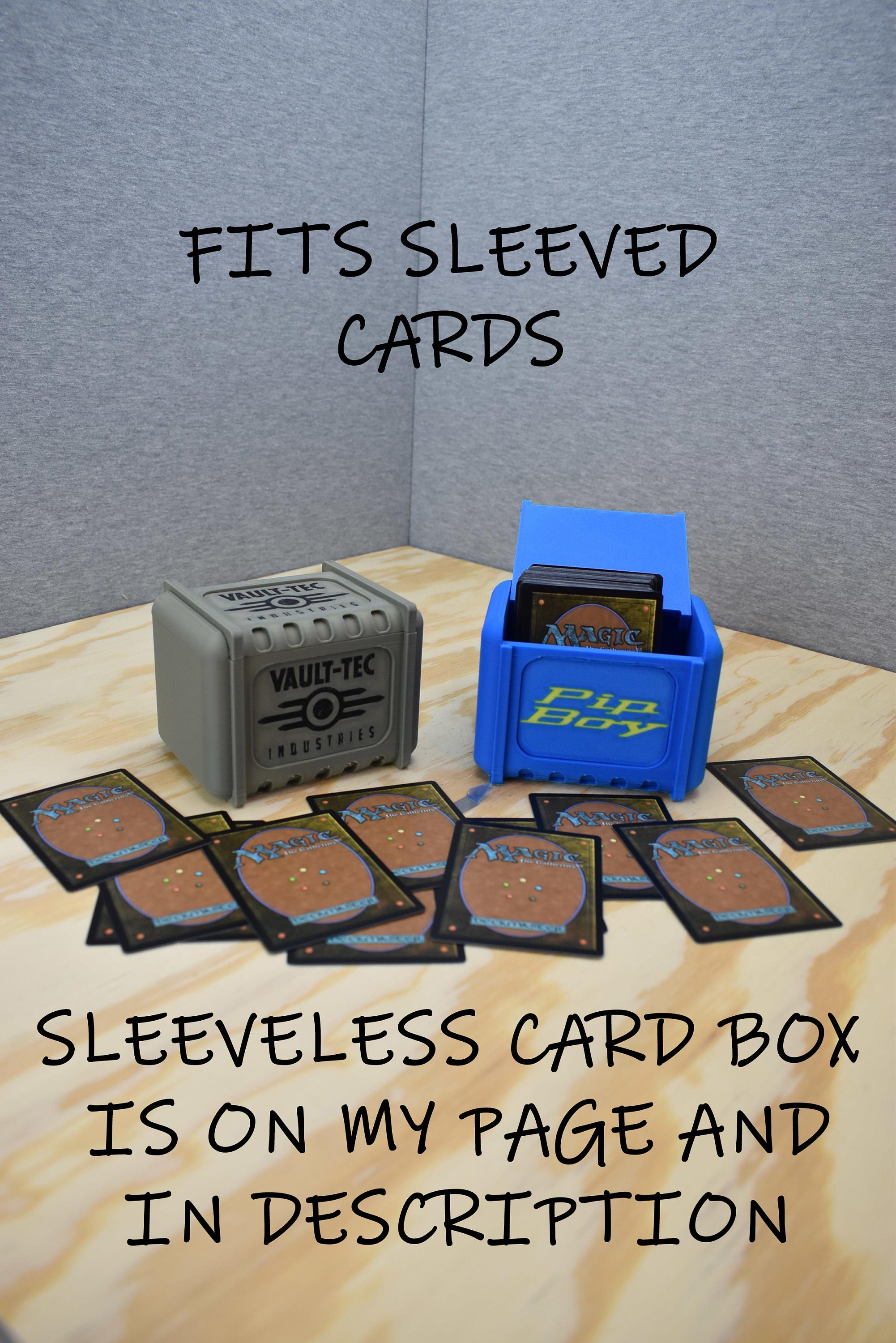 MTG Fallout Customizable Container Deck box - Commander - Magic the Gathering - 100 Box - MTG Gift Ideas - Bethesda Fallout Merchandise