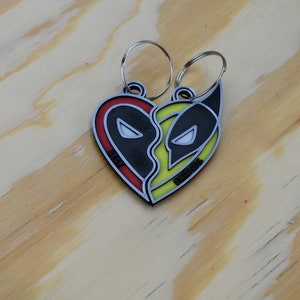 Deadpool and Wolverine Best Friends Cosplay Pendant Set, Perfect for Girlfriend, Perfect for Boyfriend, Gift for Girlfriend, Gift for Bf
