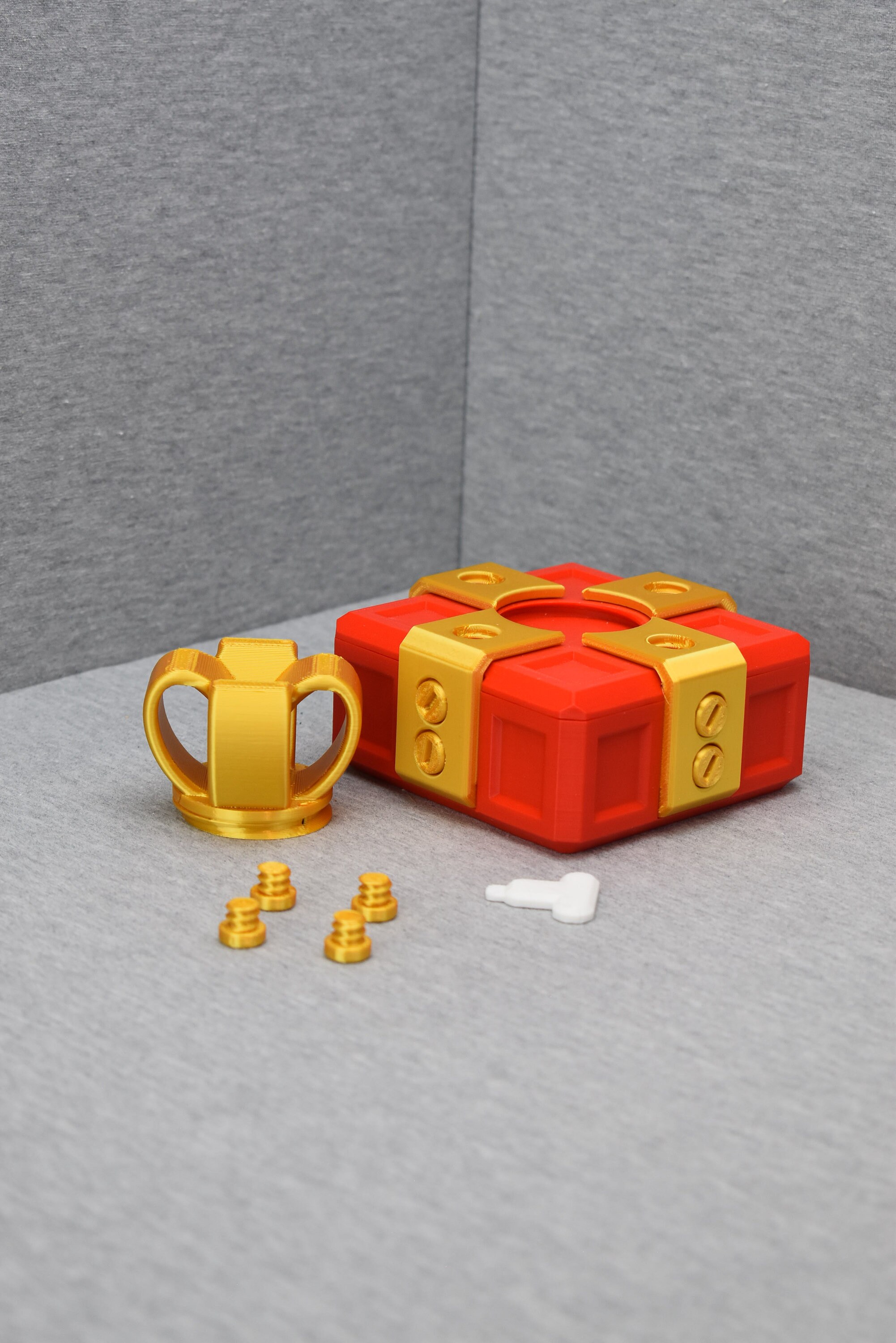 Scatola Scherzo A Vite Con Meccanismo 3D – Regalo Divertente Con Chiave Nascosta, Idea Originale Per Compleanni E Natale