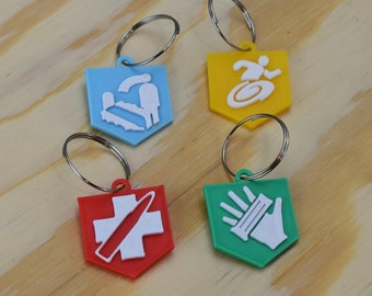 COD Zombies Perk Keychain | 3D Printed Gamer Gift