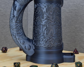 Large Wizards Dice Tower with Built in Can Cozy - Tabletop RPG Accessories - Perfect Gift for Dungeons and Dragons Fans - DND Accessories