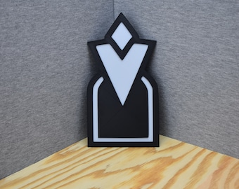 Skyrim City Map Marker Plaque | Elder Scrolls Decor | Gamer Gift | 3D Printed Prop | Unique Skyrim Wall Art | Lore-Inspired Design