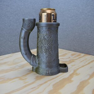 Large Valkyrie Dice Tower with Built in Can Cozy - Tabletop RPG Accessories - Perfect Gift for Dungeons and Dragons Fans - DND Accessories