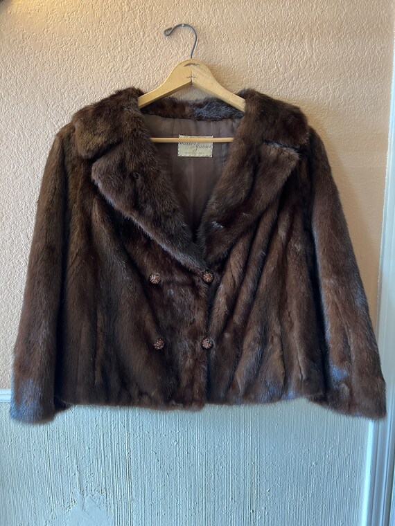 Real mink fur coat Gem