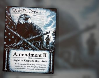 3D Printed Amendment III Wall Art — Quartering of Soldiers — Patriotic Home Decor — Golden Age Collection