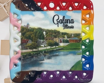 Galena Illinois Pride Christmas Holiday Ornament Double-Sided SQ24/003