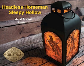 Limited Edition Sleepy Hollow Headless Horseman LED Flame Lantern 0026SH