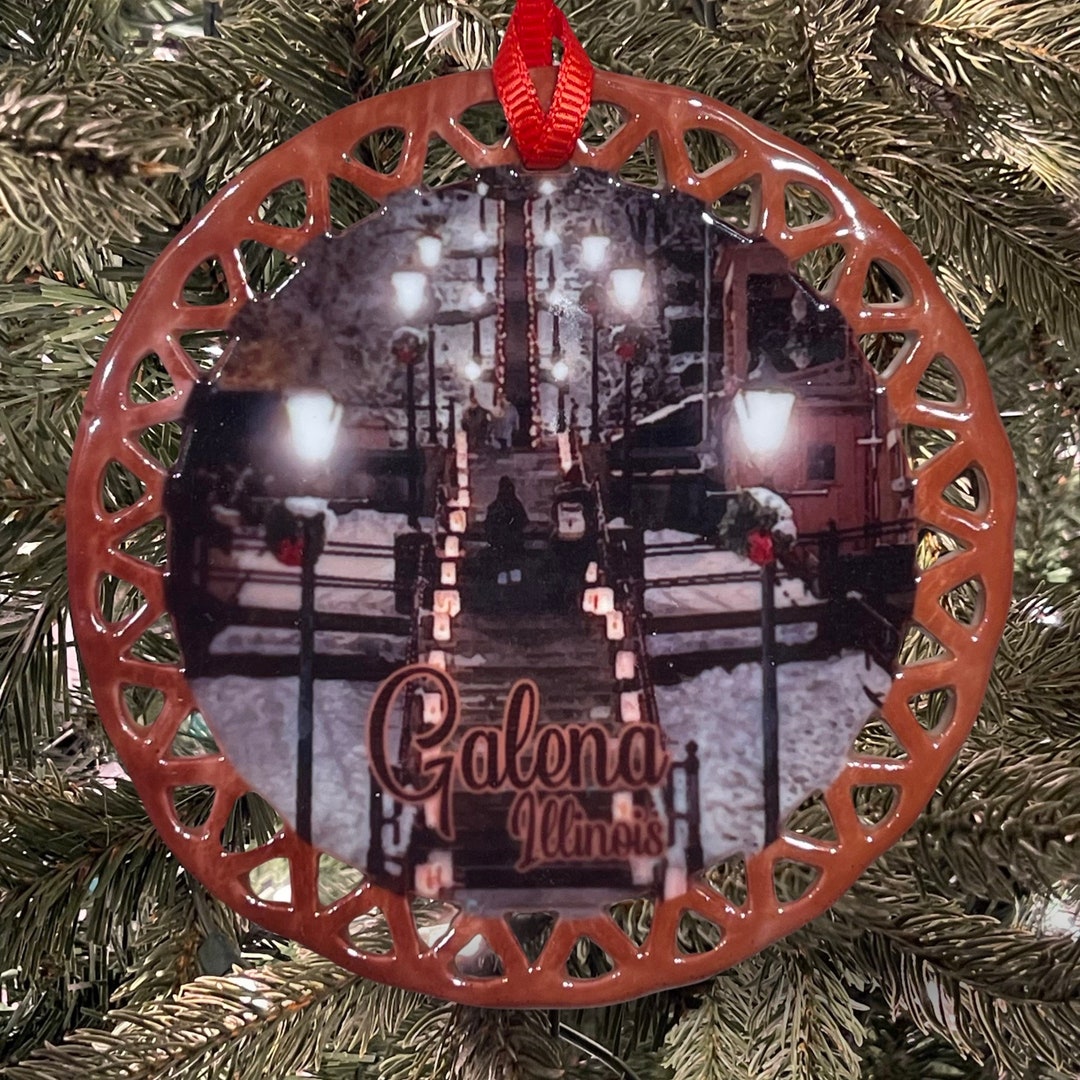 Galena Illinois Christmas Holiday Ornament Night of Luminaria High