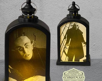 Nosferatu 1922 / Count Orlok / Max Schreck / Dracula/  Vampire - Accent Lantern LED 6-inch / NOS/001