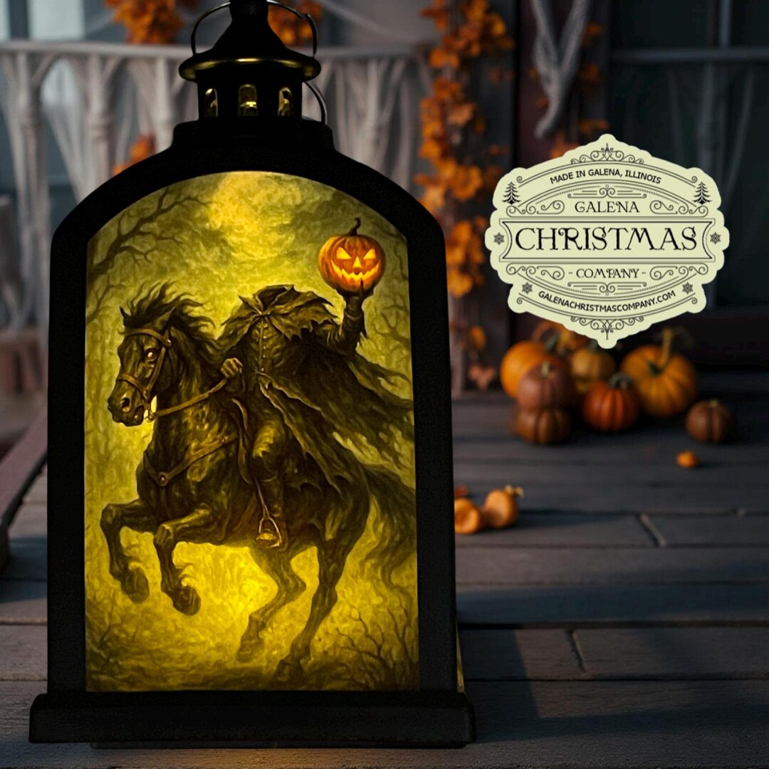 Legend of Sleepy Hollow Headless Horseman- Lantern LED Accent Lamp 6 ...