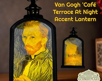 Vincent van Gogh Accent Lantern – Café Terrace at Night  Double-Sided LED Lantern/ VV25/001