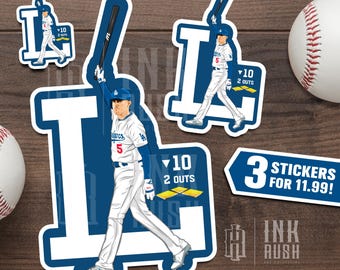 10th Inning World Series Vinyl Decals: Sports Fan Stickers (3 Sizes)