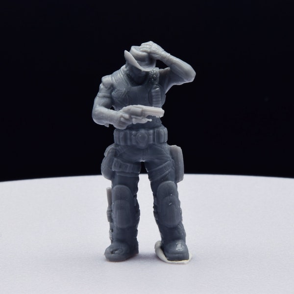 Gears Of War Dizzy Wallin Summer Ot Miniature - TheSTLSmith - 3D Printed with high quality resin for Skirmish/D&D games