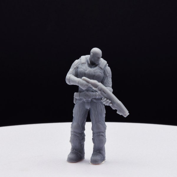 Gears Of War Jace Stratton Ot Miniature - TheSTLSmith - 3D Printed with high quality resin for Skirmish/D&D games