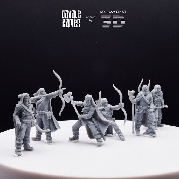 Uomini Orso a piedi - Davale Games - 3D Printed with high quality resin for LOTR/D&D games