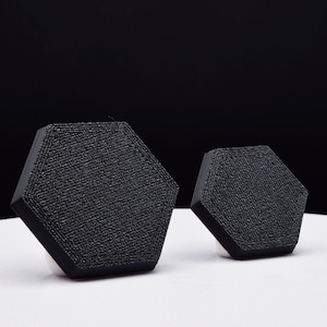 Hexagonal Bases for Miniatures - 20mm to 100mm - 3D Printed with high quality PLA+ for Tabletop Games/Wargames/D&D games