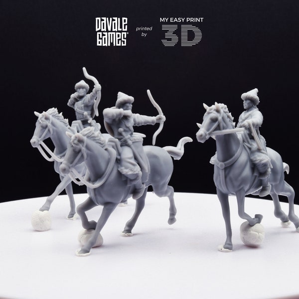 The Huns Mounted Archers - Battle of The Catalaunian Plains - Davale Games - Historical games - 3D Printed with high quality resin
