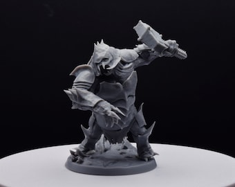 Armoured/No Armored Troll pose 01/02/03 - Mini Monster Mayhem - 3D Printed with high quality resin for LOTR/D&D games