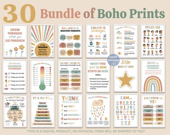 30 Social Work Decor Poster for Office or Desk, Counselling Wall Art, School Psychologist Wall Art, Inspiring Social Worker Prints