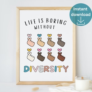Inclusive Wall Art Sign Social Worker Equality Safe Space Desk Classroom Inclusive classroom poster Counselor Office Decor