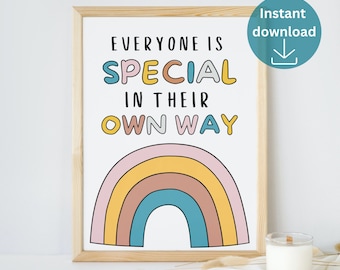 Social Worker Poster Diversity School Counselor Office Decor Psychologist Wall Psych Art Door Gifts Inclusion Print Sign Classroom Posters