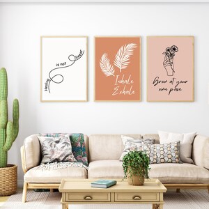 20 Mental health posters, Therapist Office Decor, School Counselor Posters, Social Worker Therapy Wall Art Prints Counseling Bundle
