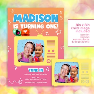 Frau Rachel Geburtstagseinladung, Custom Design, Songs For Littles, Digital Only