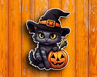 Black Cat #1 Halloween Sticker