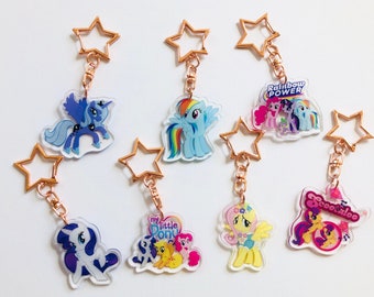 My little pony keychains | Fluttershy | Pinkie Pie | Applejack