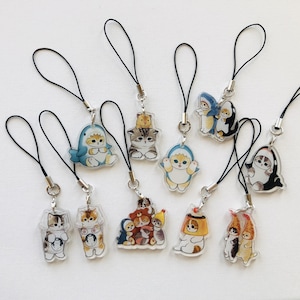 Cute Cat Mofusand 1" | 3cm  Phone Charm Keyring bagcharm