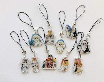Cute Cat Mofusand 1" | 3cm  Phone Charm Keyring bagcharm