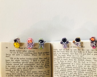 Mini Funny Astronaut Space bookmarks notebook clips