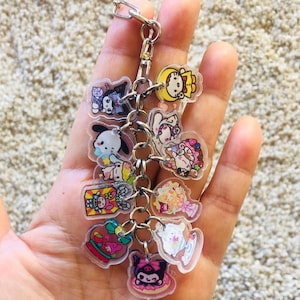 Cute Kawaii bunches keychain
