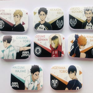 Haikyuu anime volleyball pocket mirror and comb set