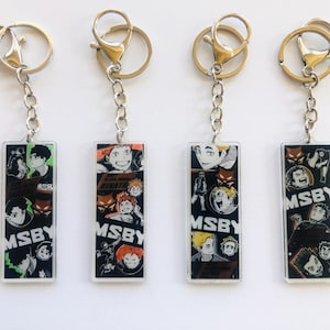 Haikyuu MSBY  Volleyball anime keychain Bagcharm Pendant