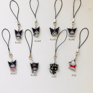 Kuromi telefoonhanger sleutelhanger bagcharm Kawaii afbeelding 7