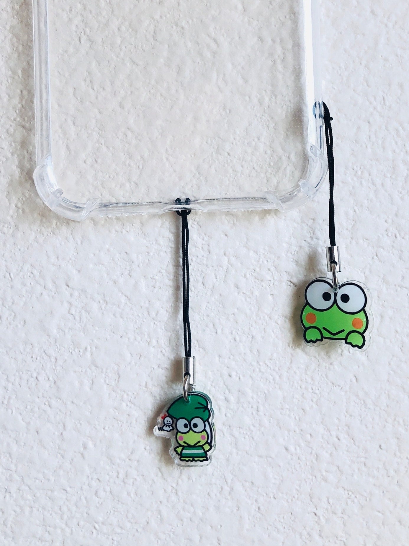 Keropp Green Frog Phone Charm Keyring Bagcharm - Etsy